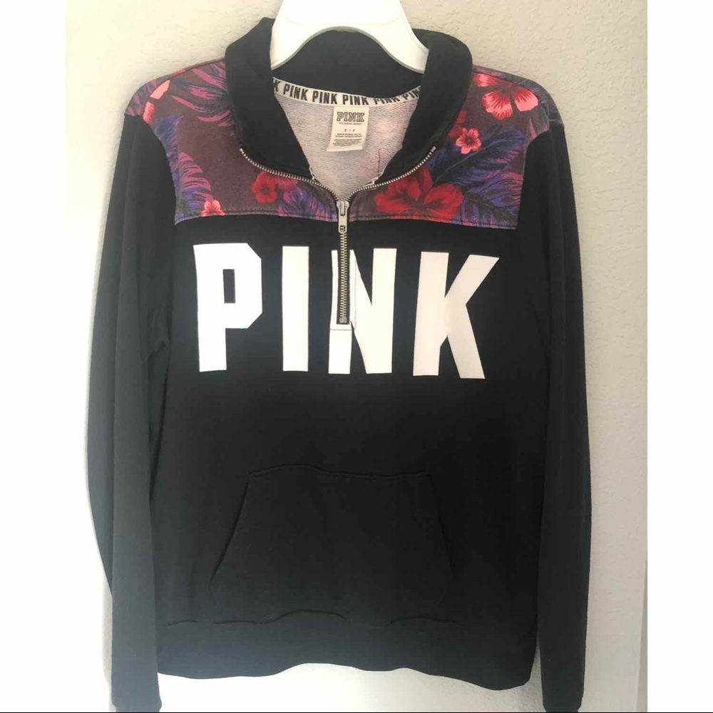 PINK Victoria’s Secret Quarter Zip Sweatshirt